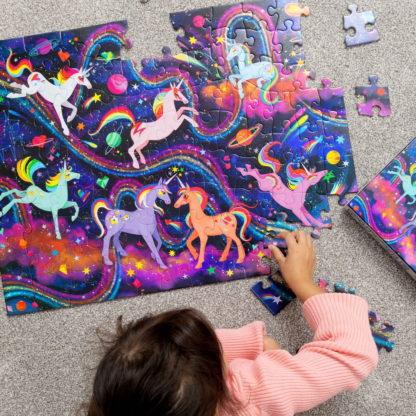 Holographic Puzzle (100pc) - Unicorn Galaxy