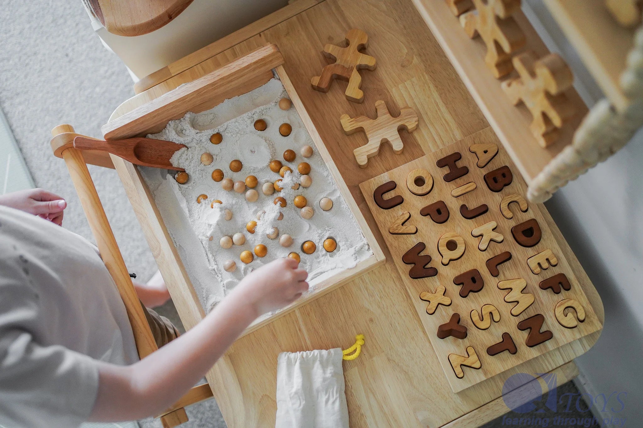 QToys | Natural Capital Letter Puzzle
