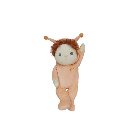 Doll dressed as a snail
