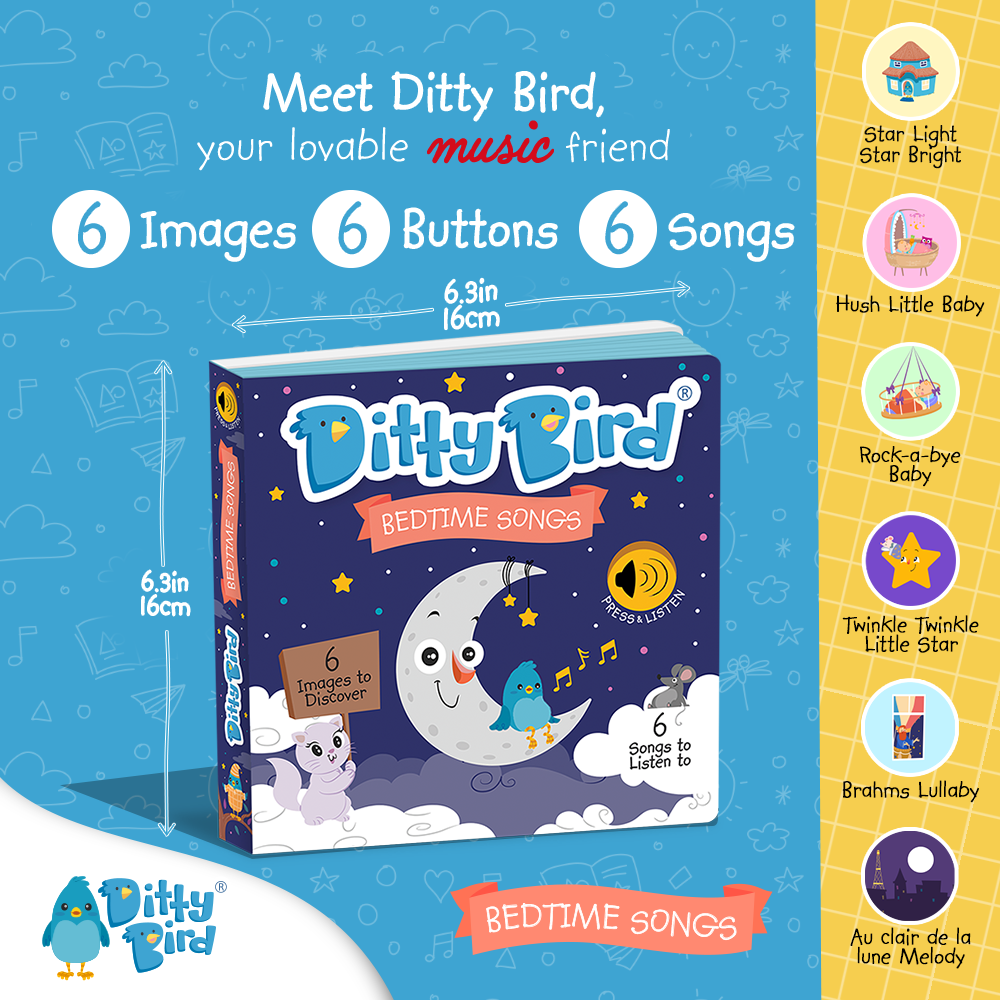 Ditty Bird - Bedtime Songs Board Book