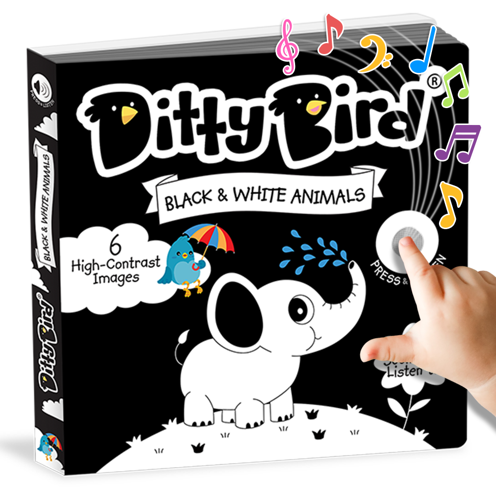 Ditty Bird - Black & White Animals Board Book