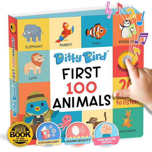 Ditty Bird - First 100 Animals Board Book