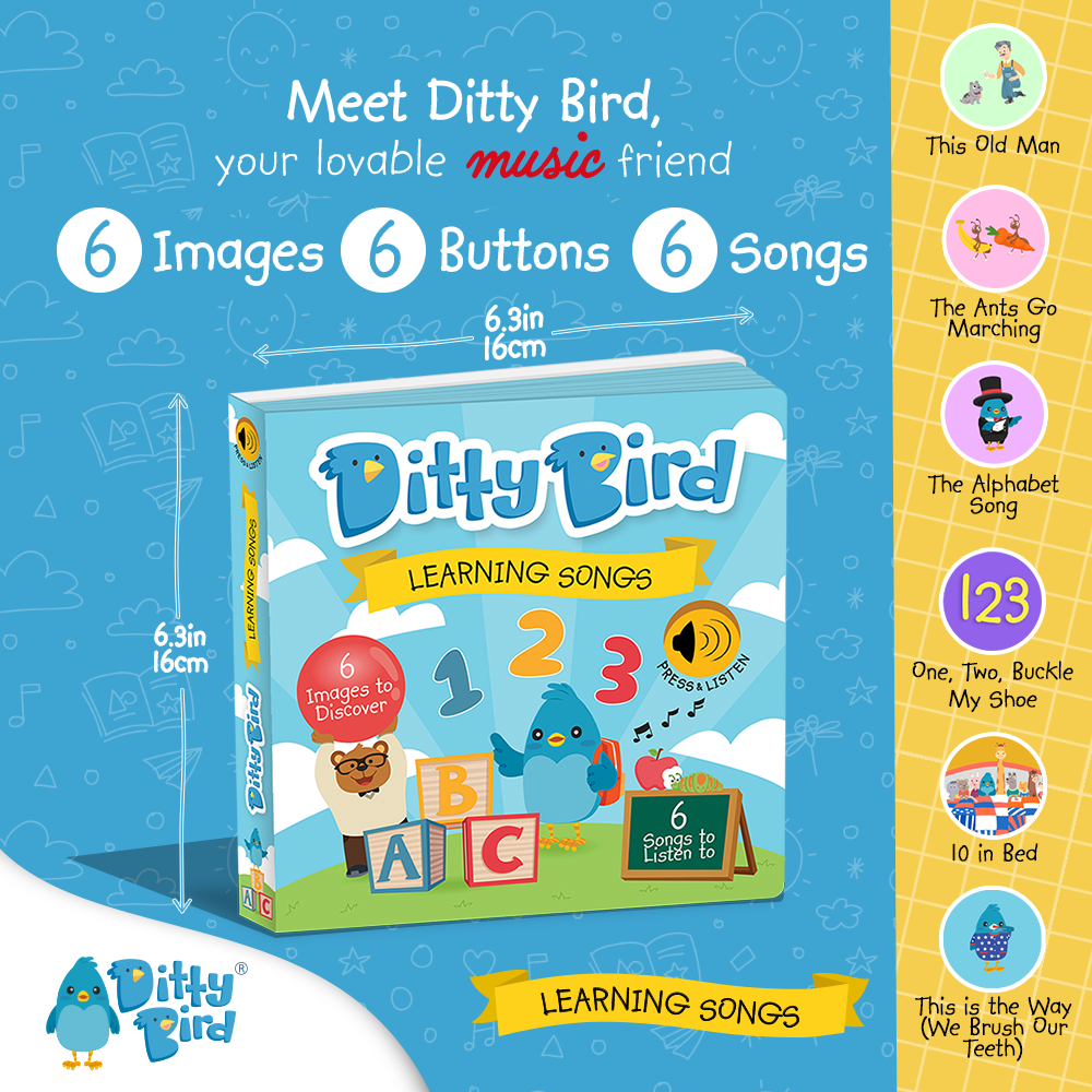 Ditty Bird - Learning Songs Board Book
