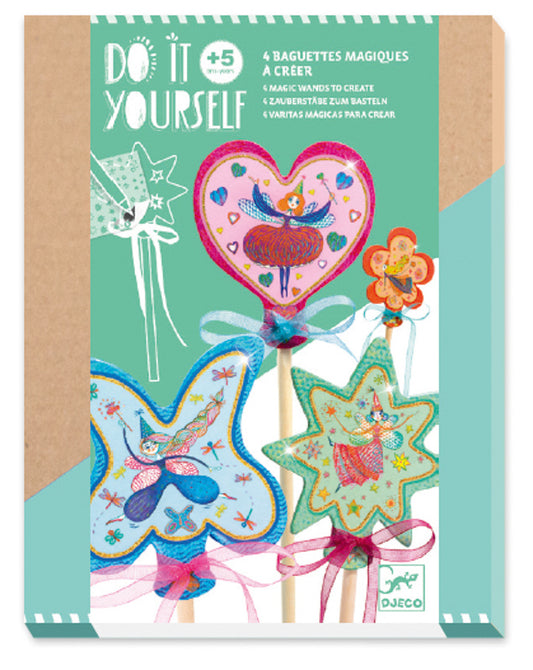 Packaging for 'Do It Yourself' magic wands kit.