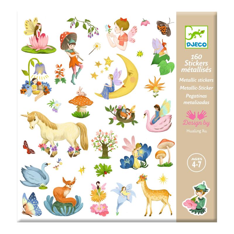 Djeco | Fantasy - 160 Metallic Stickers Set