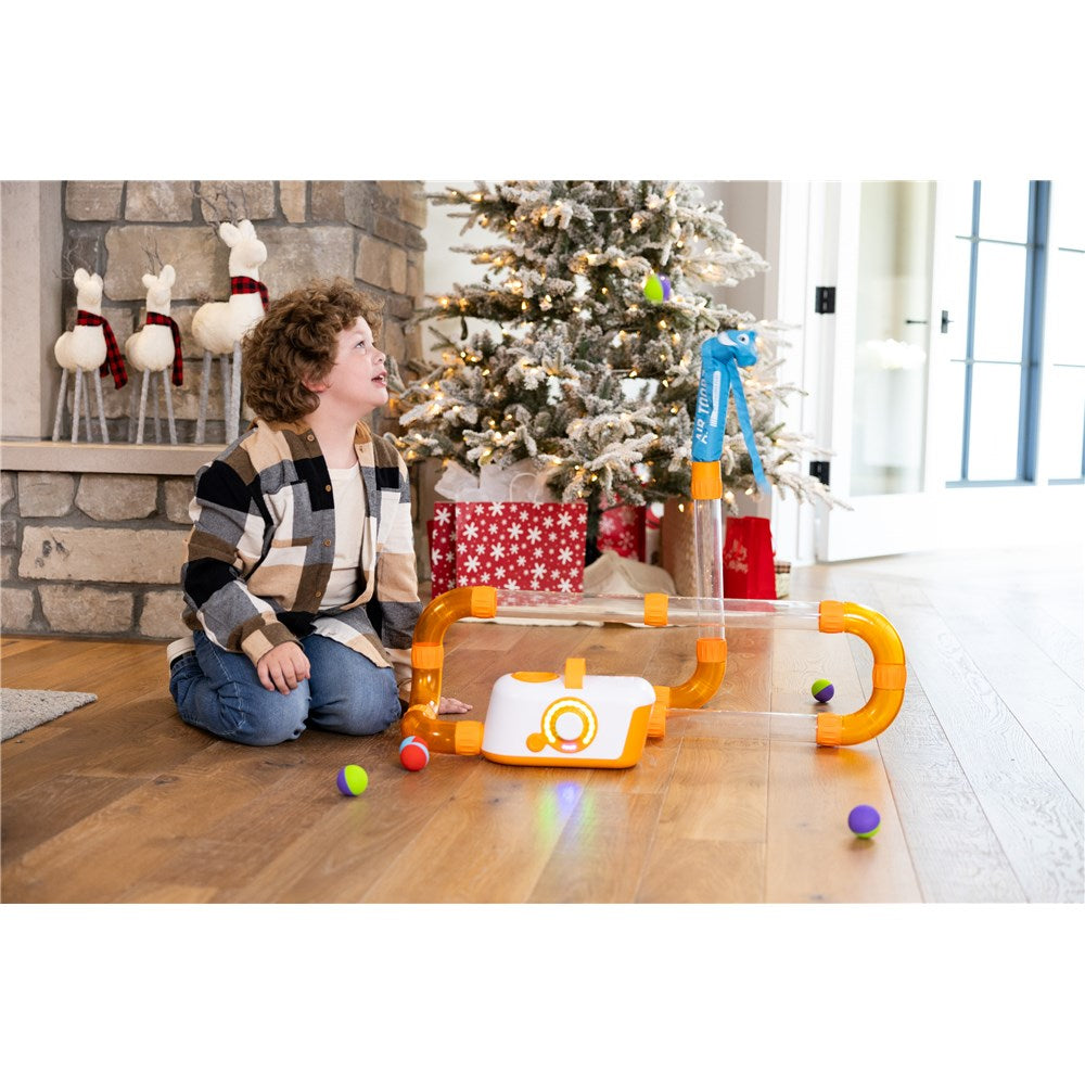Child playing with Fat Brain Toys - Air Toobz - Whirlwind