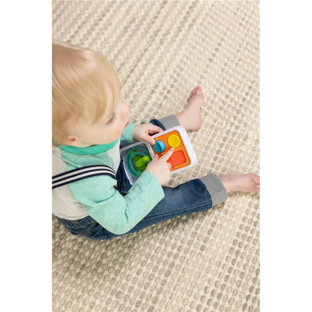 Child playing with Fat Brain Toys - PlayTab Go