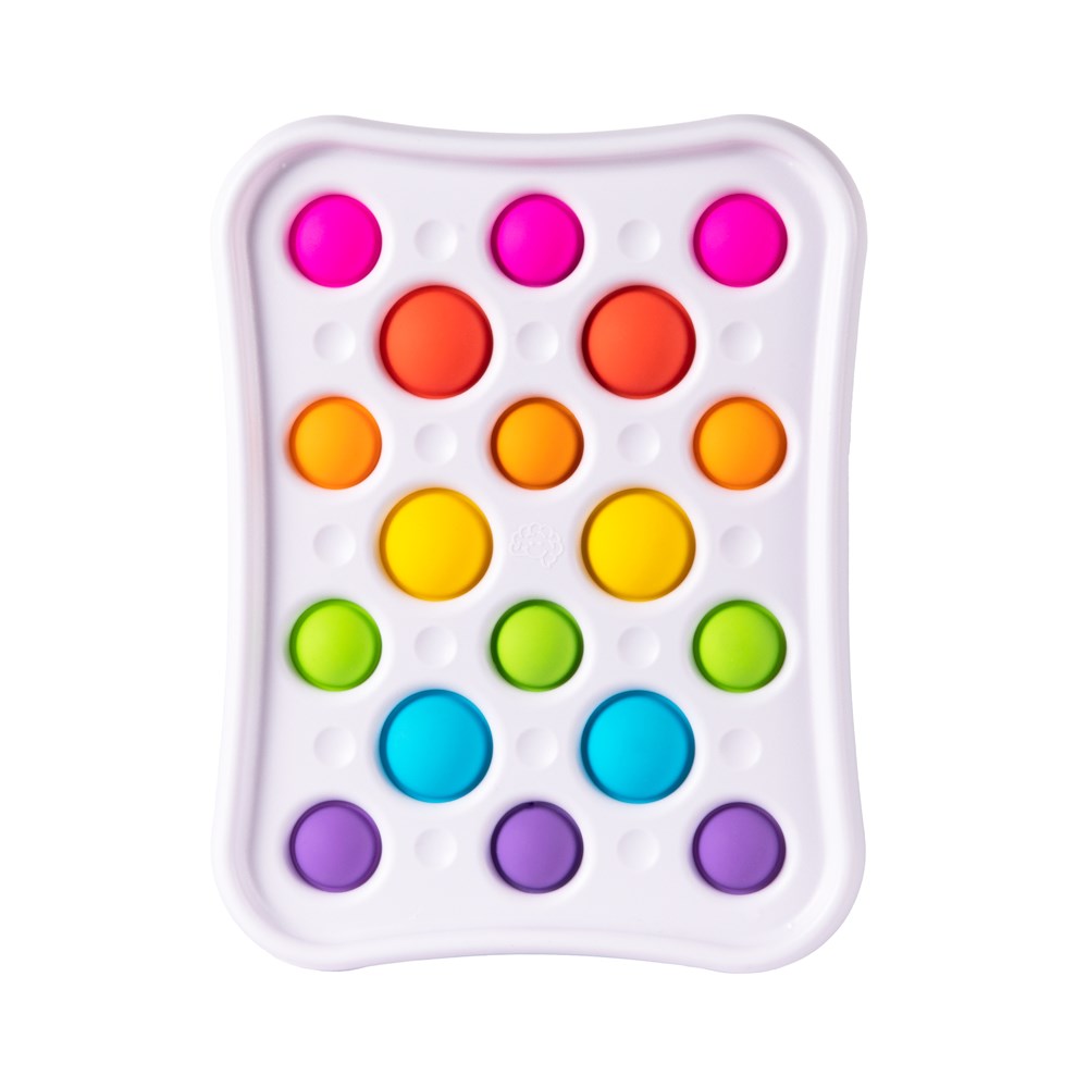 Colorful pop-it toy on a white background