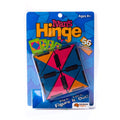 Ivan's Hinge toy packaging with colorful geometric shapes on a blue background