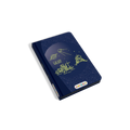 Navy blue notebook with space-themed illustrations and 'KOKIBU' branding on a white background