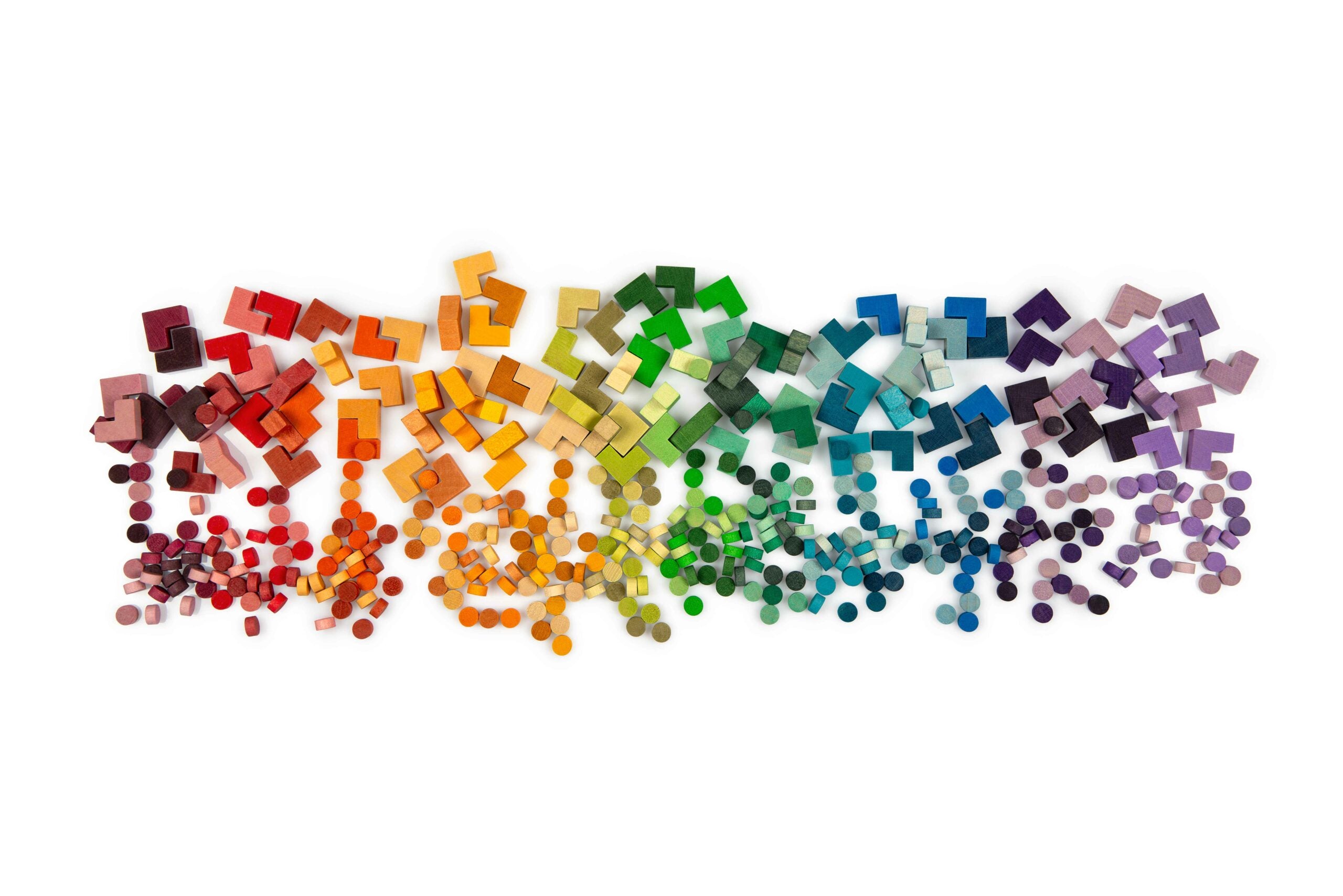 Color swatch with a gradient of various colors on a white background