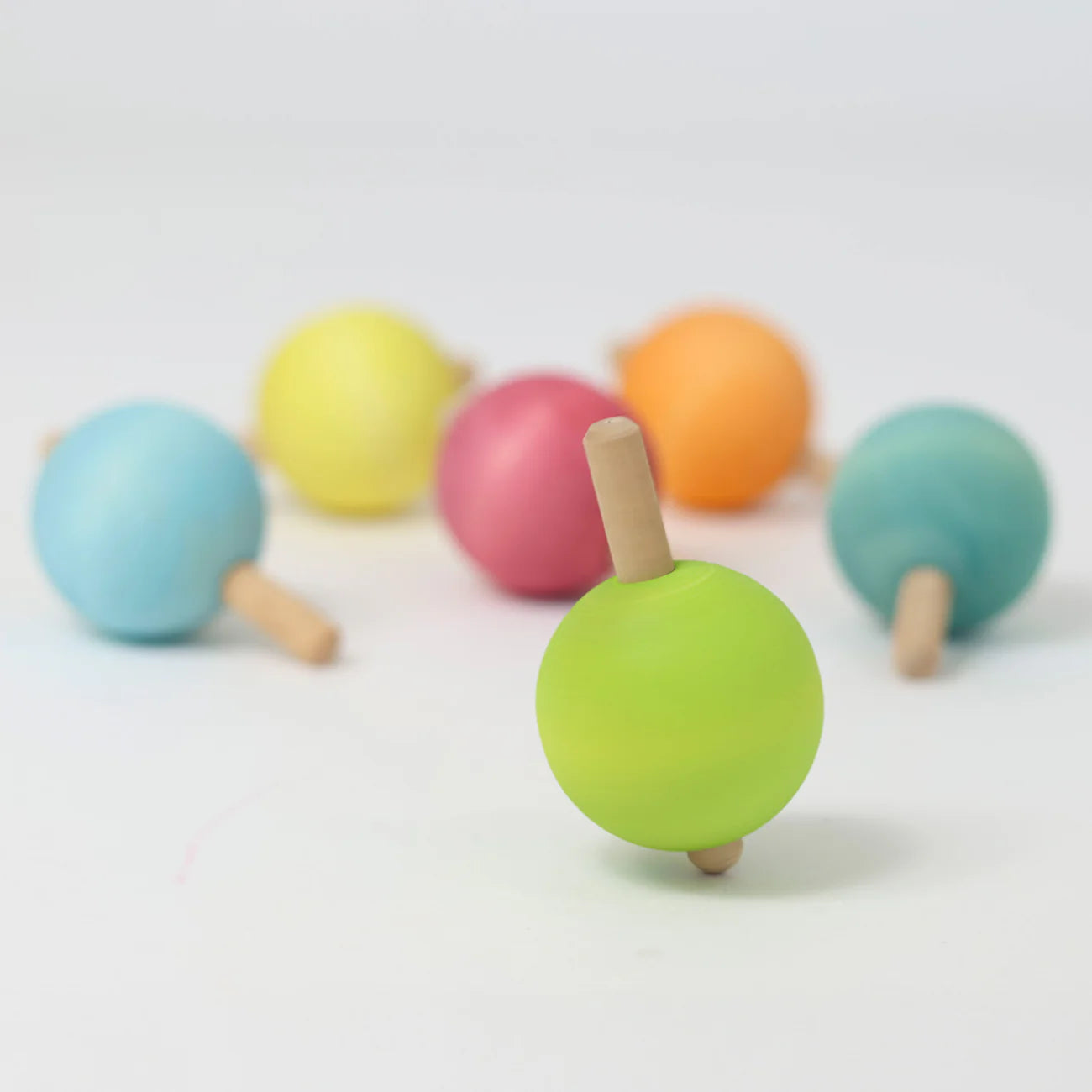 Grimm's | Pastel Spinning Top (Pack of 6)