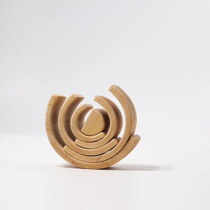 Wooden toy on a white background