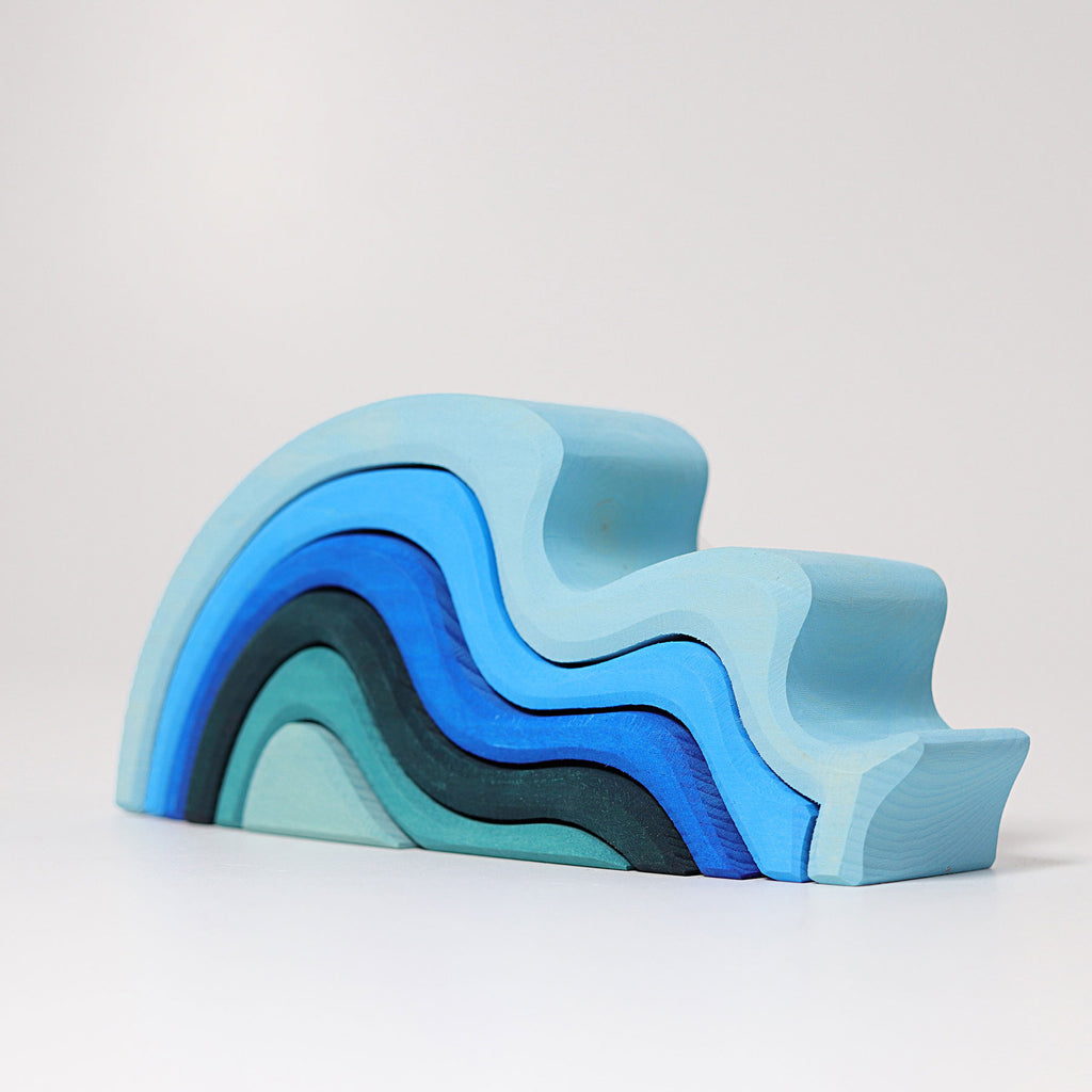 Colorful wave on a white background