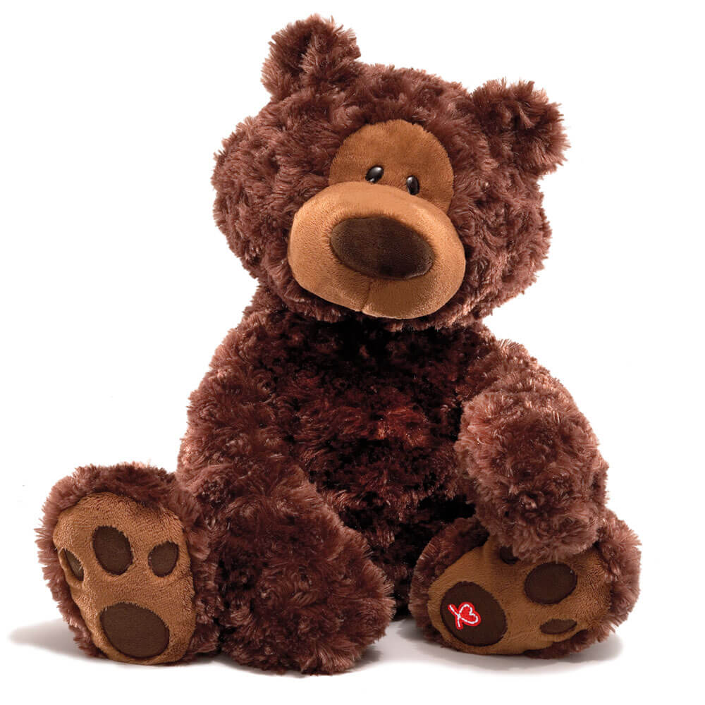Brown teddy bear with a soft texture on a white background