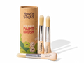 Honey Sticks paint brush set with packaging on a white background