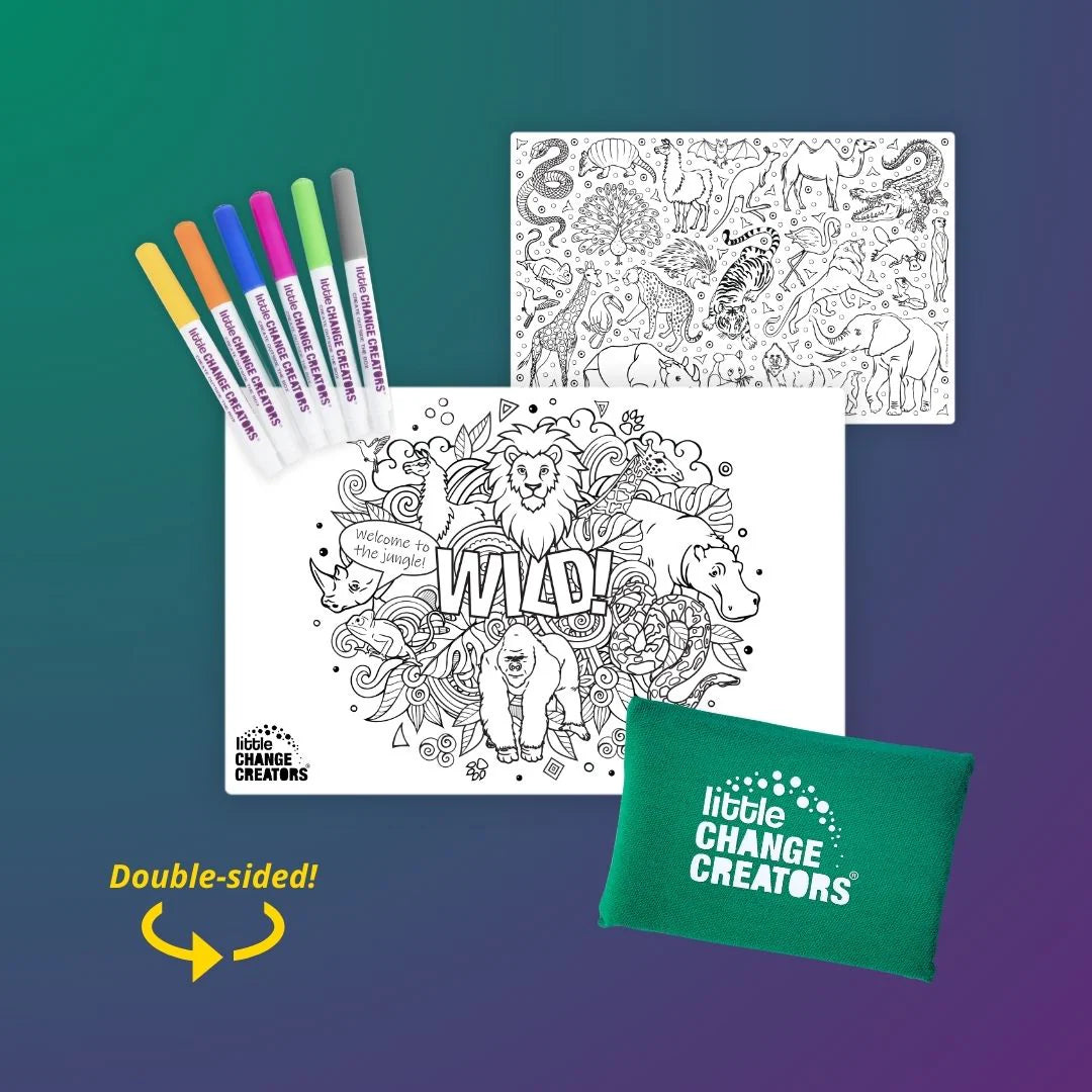 Pocket Reusable Colouring In Set - Mini Coloring Kit