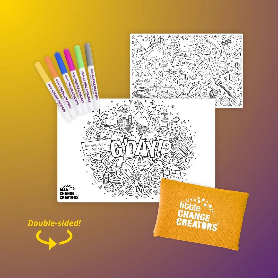 Pocket Reusable Colouring In Set - Mini Coloring Kit