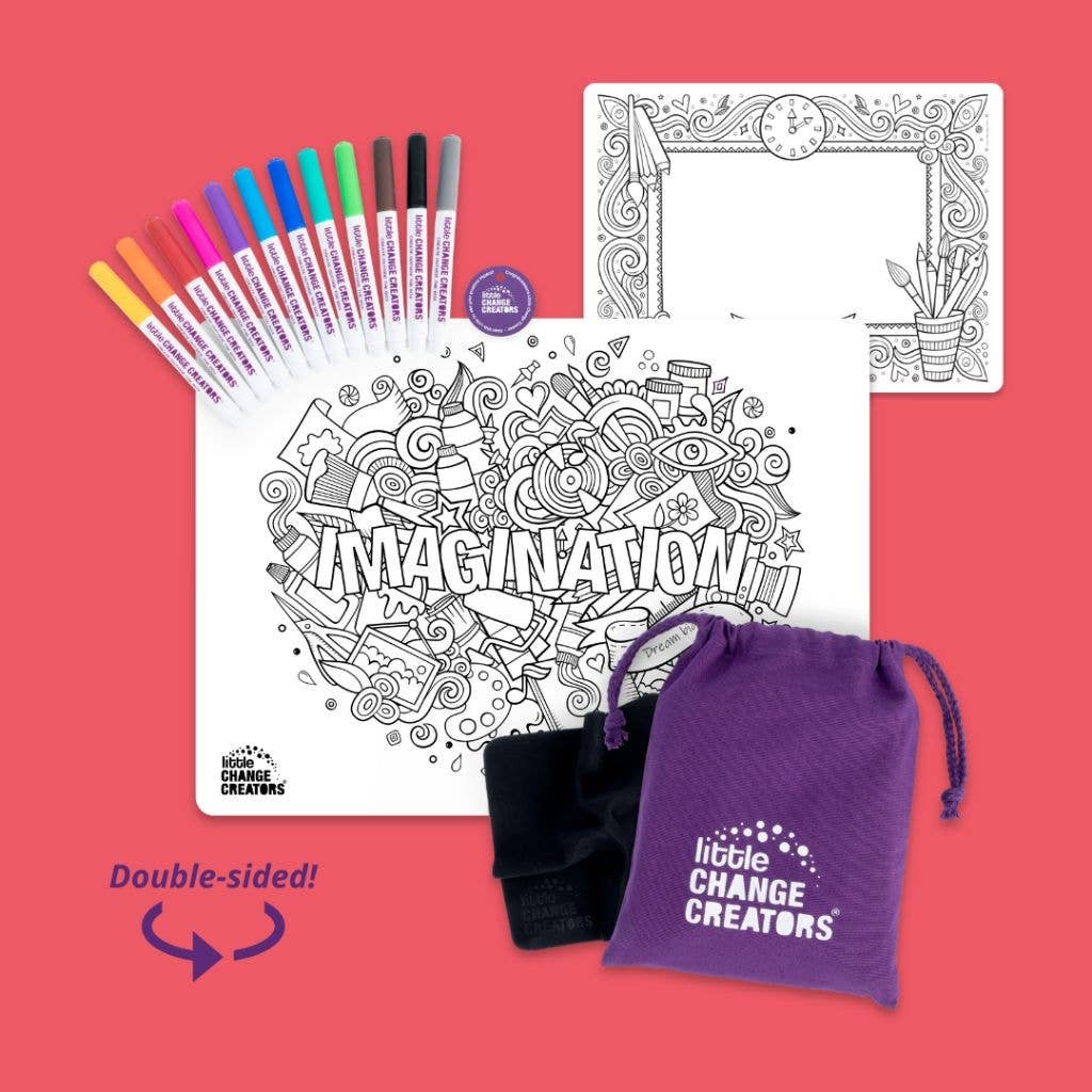 Re-FUN-able™ Reusable Colouring + Doodle Mat