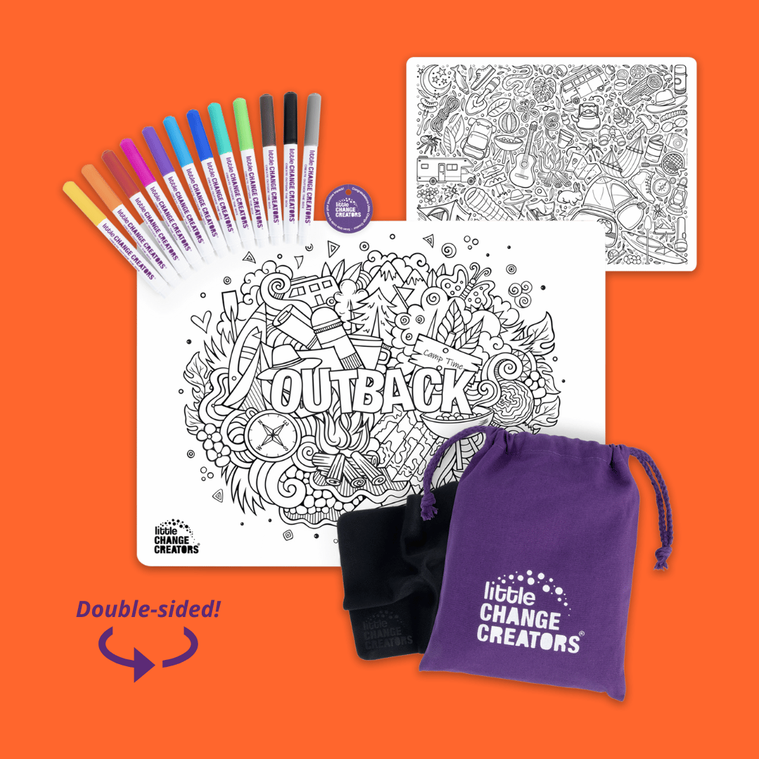 Re-FUN-able™ Reusable Colouring + Doodle Mat