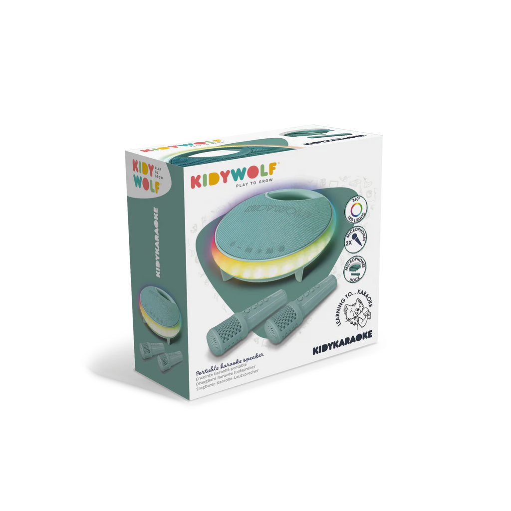 KIDYWOLF portable bounce board packaging on a white background