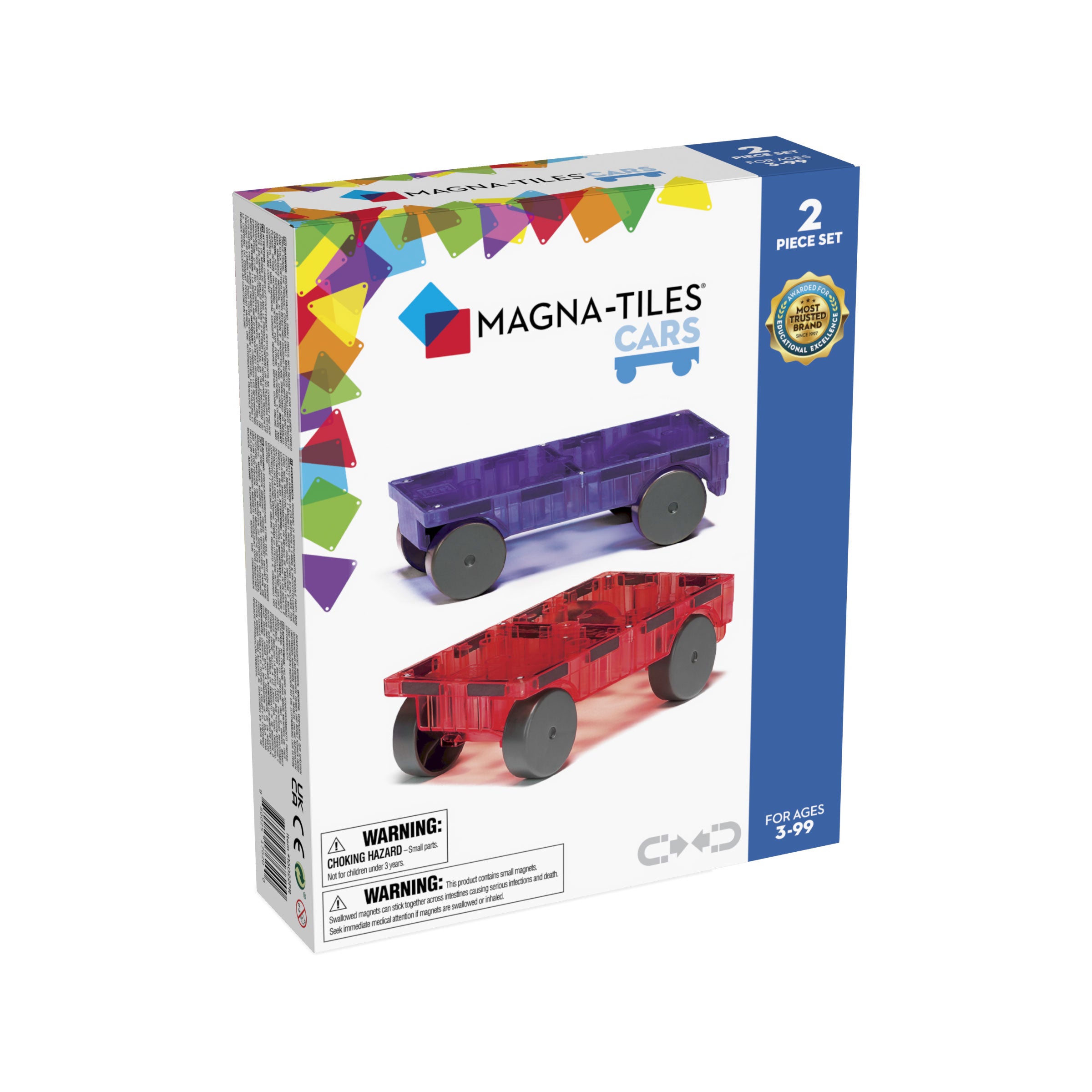 Magna-Tiles | Cars (2 pc Expansion Set)