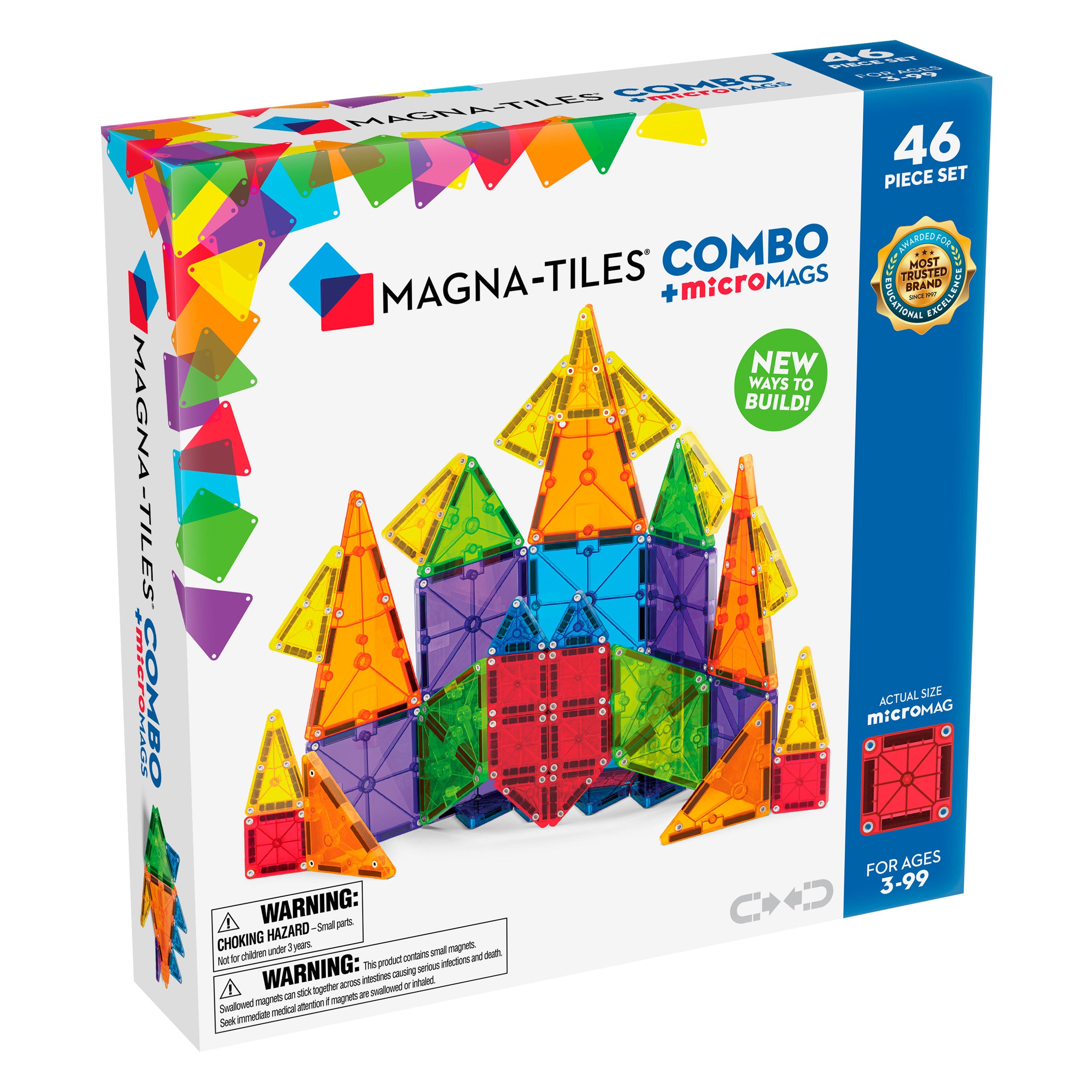 Magna-Tiles | Combo + microMAGS (46 pc)