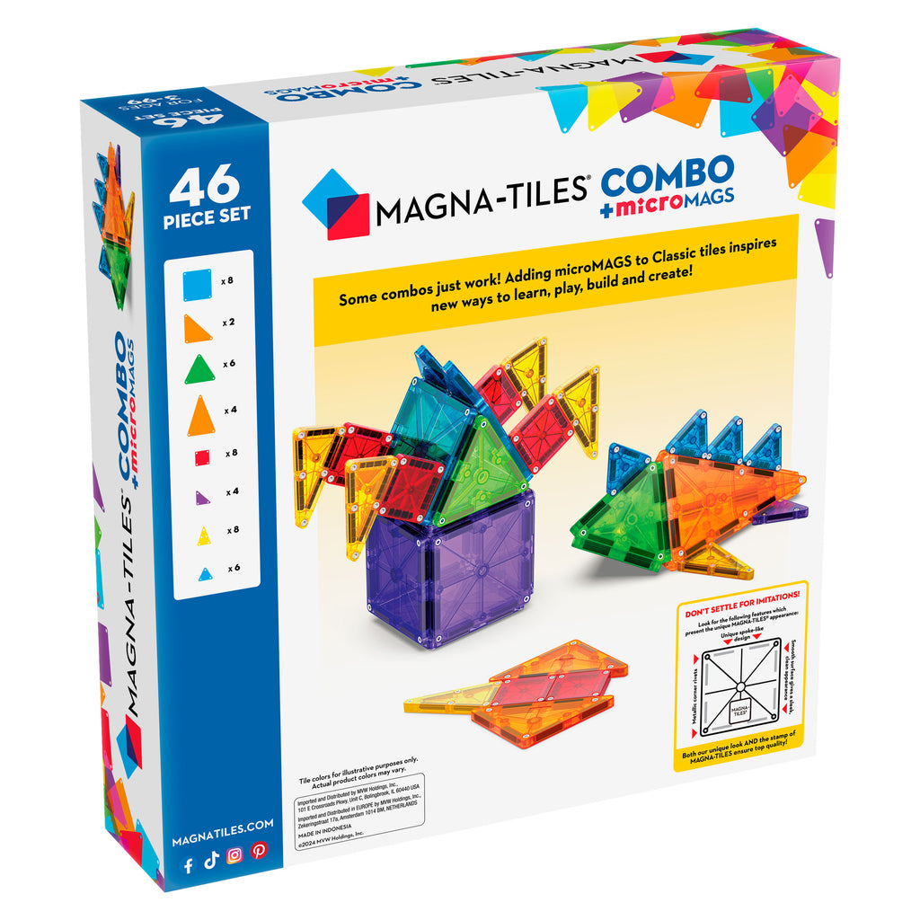 Magna-Tiles | Combo + microMAGS (46 pc)
