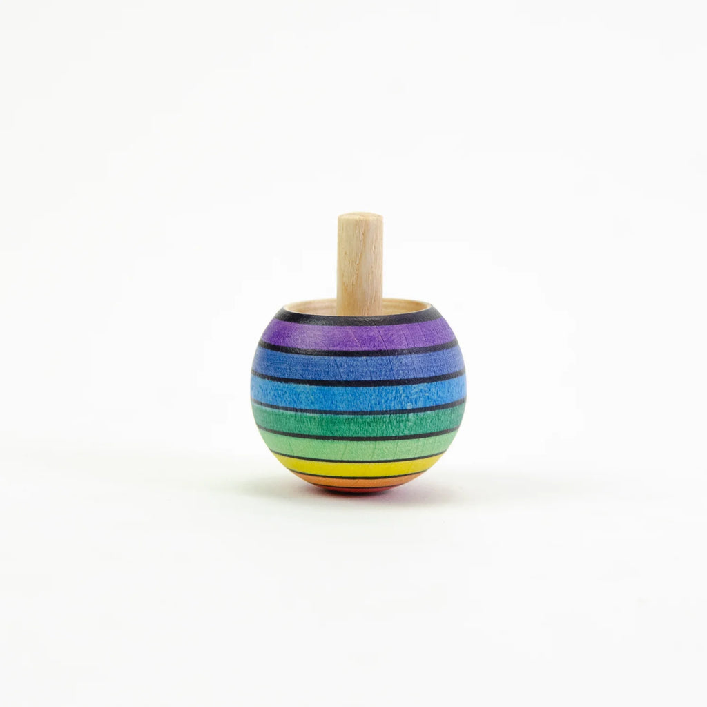 Colorful striped top on a white background