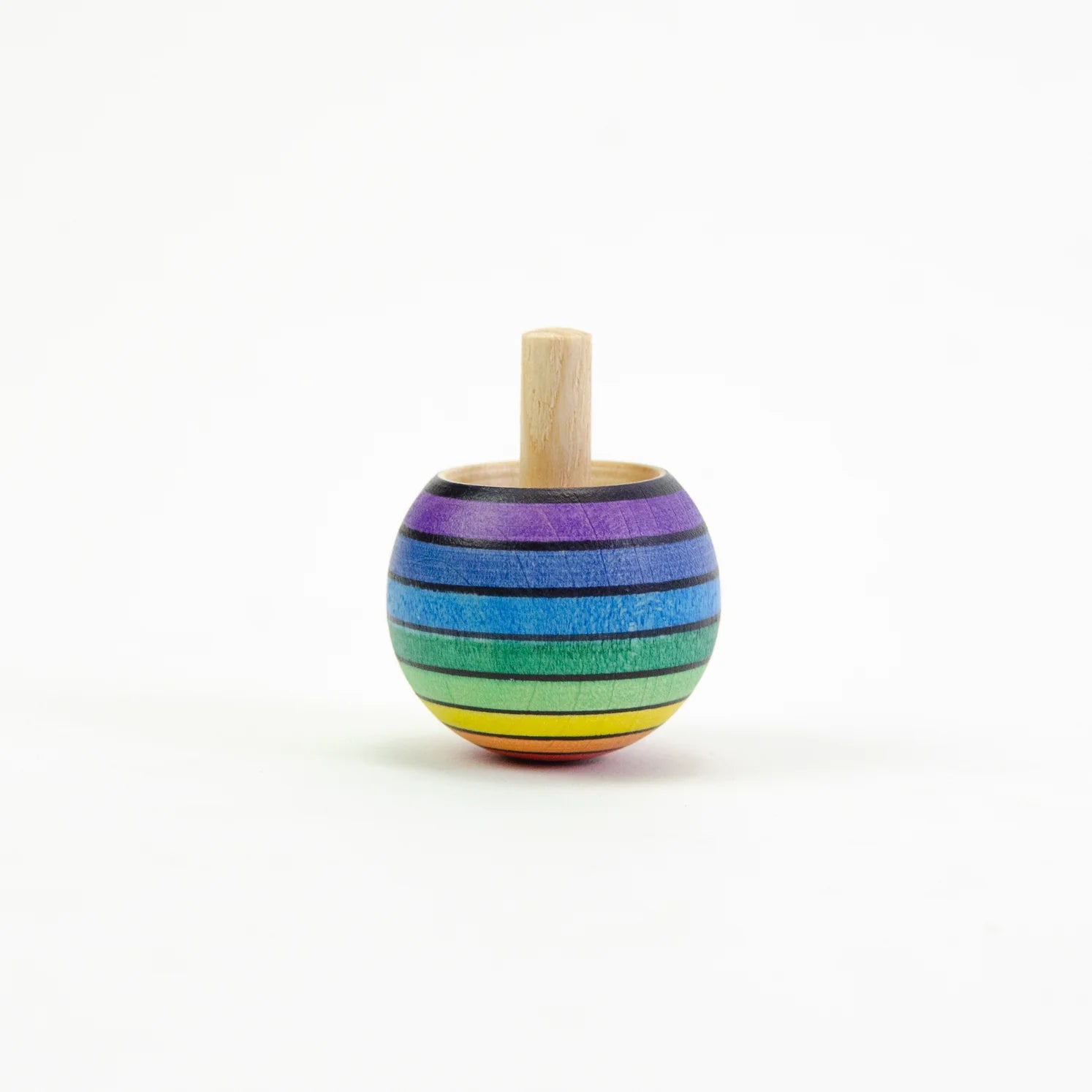 Colorful striped top on a white background