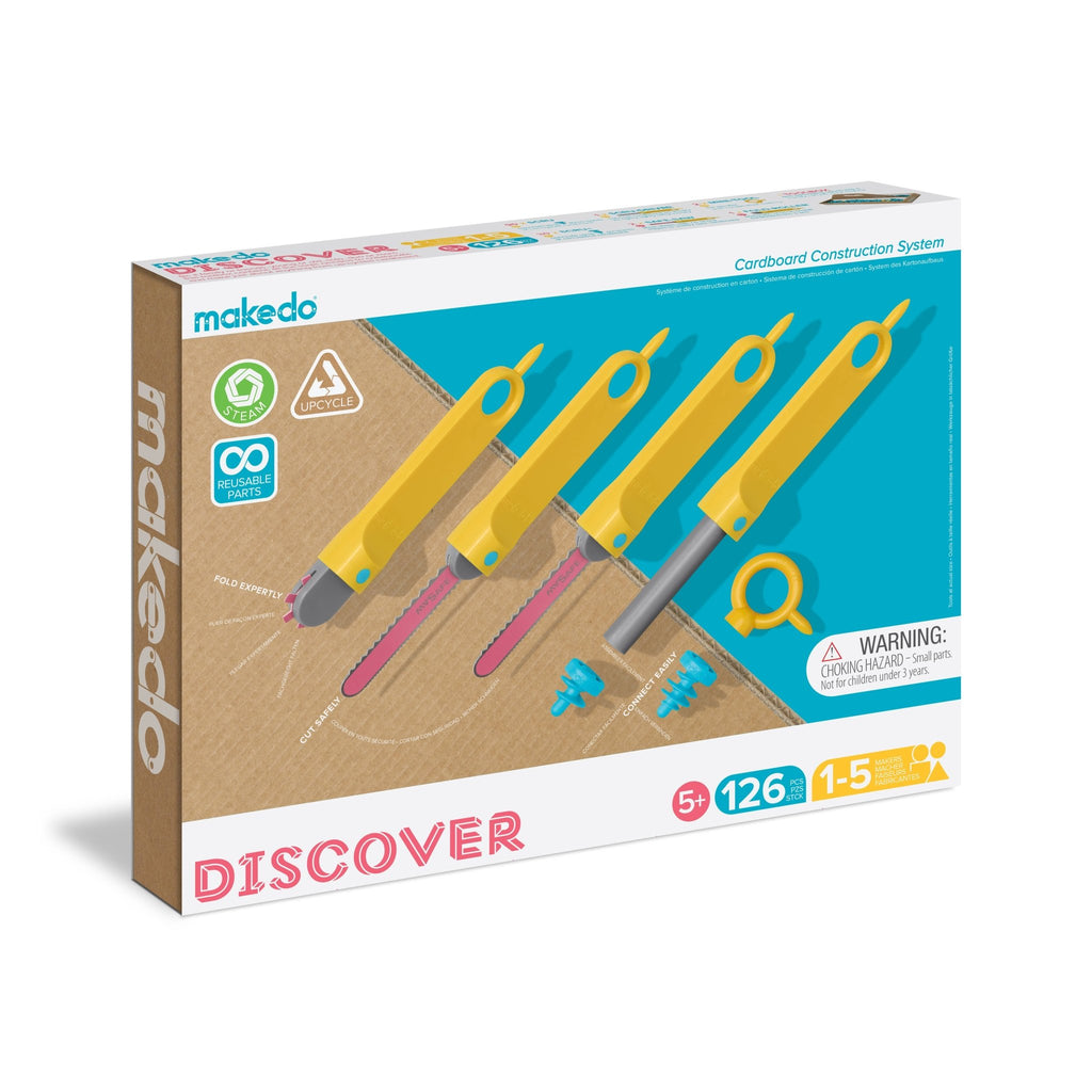 Makedo - Discover 1-5 Makers - Cardboard Construction Toolkit