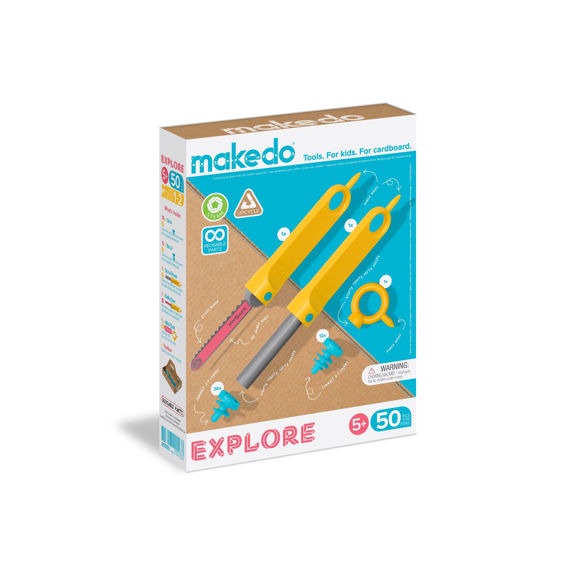 Makedo - Explore 1-2 Makers - Cardboard Construction Kit