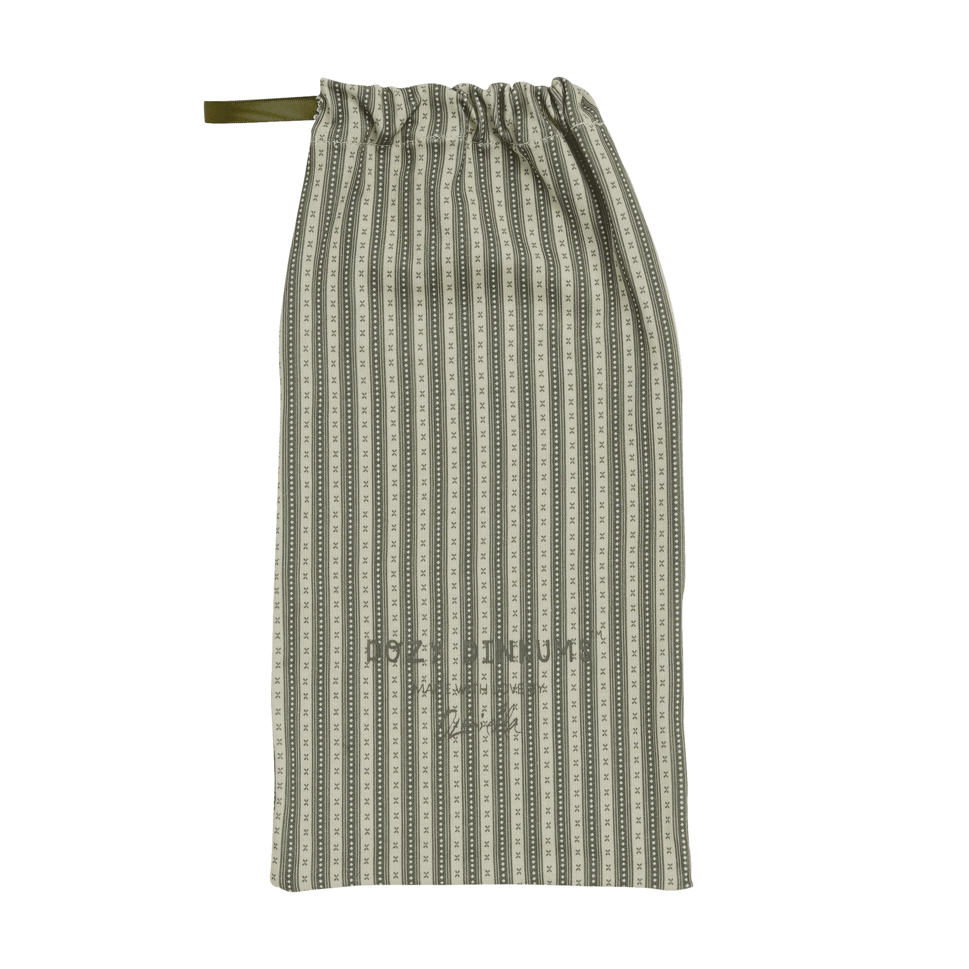 Striped skirt with drawstring on a white background