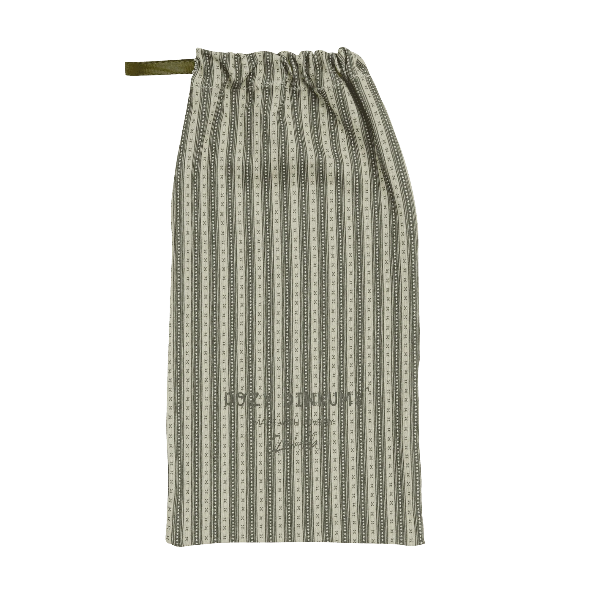 Striped skirt with drawstring on a white background