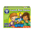 Boxed Lunch Box Game by Orchard Toys featuring illustrations of children with a lunchbox, with a focus on healthy eating.