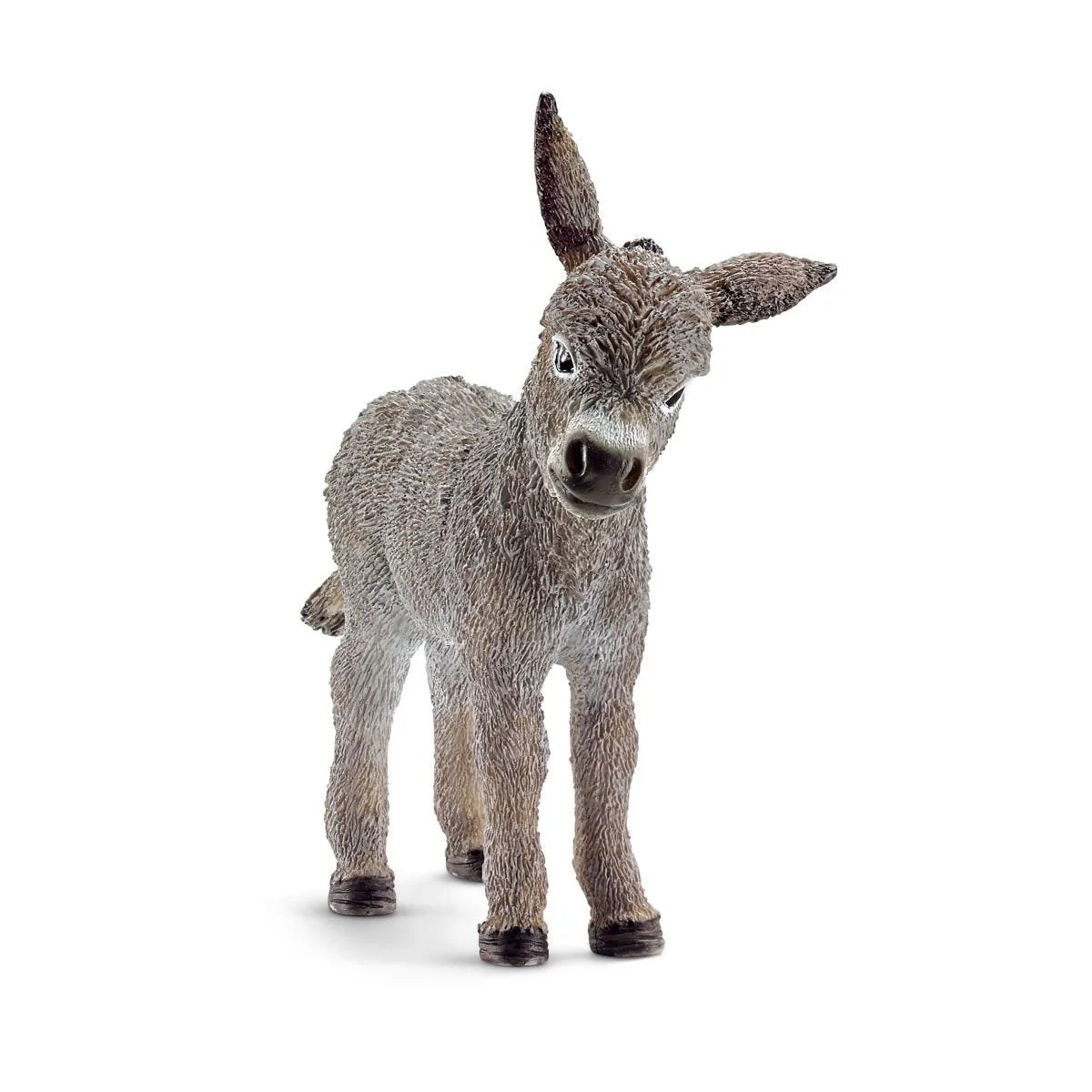 Donkey figurine on a white background