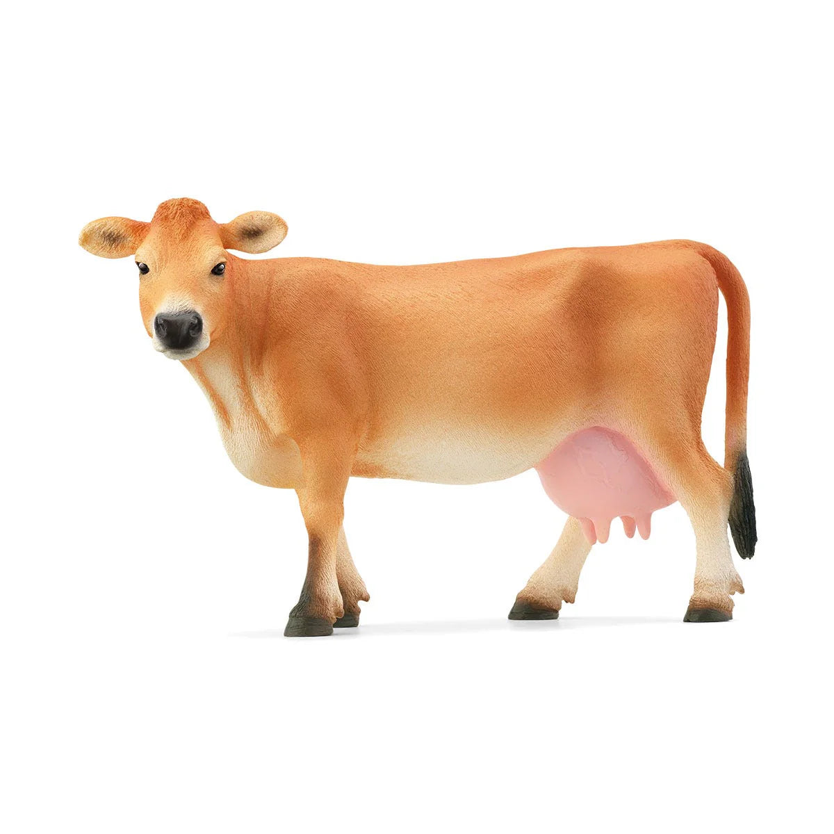 Cow figurine on a white background