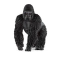 Realistic gorilla figure on a white background