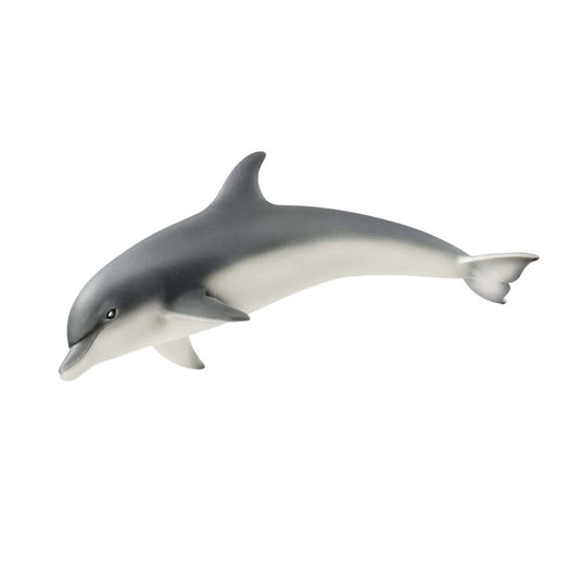 Dolphin figurine on a white background