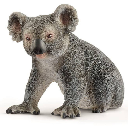 Model of a koala bear on a white background