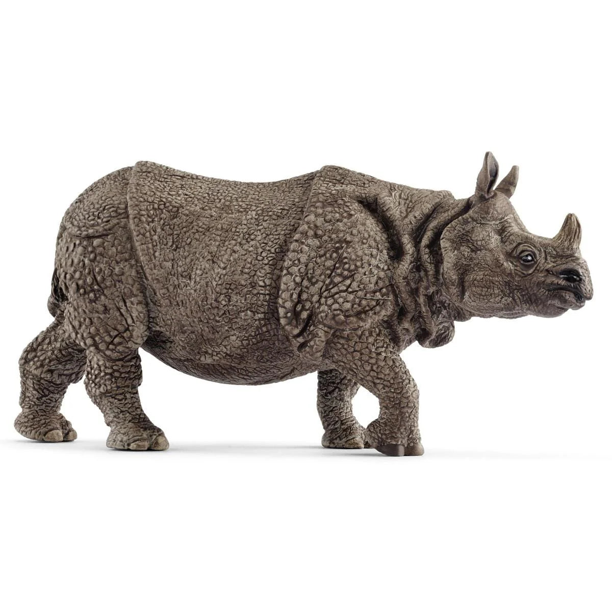 Model of a rhinoceros on a white background