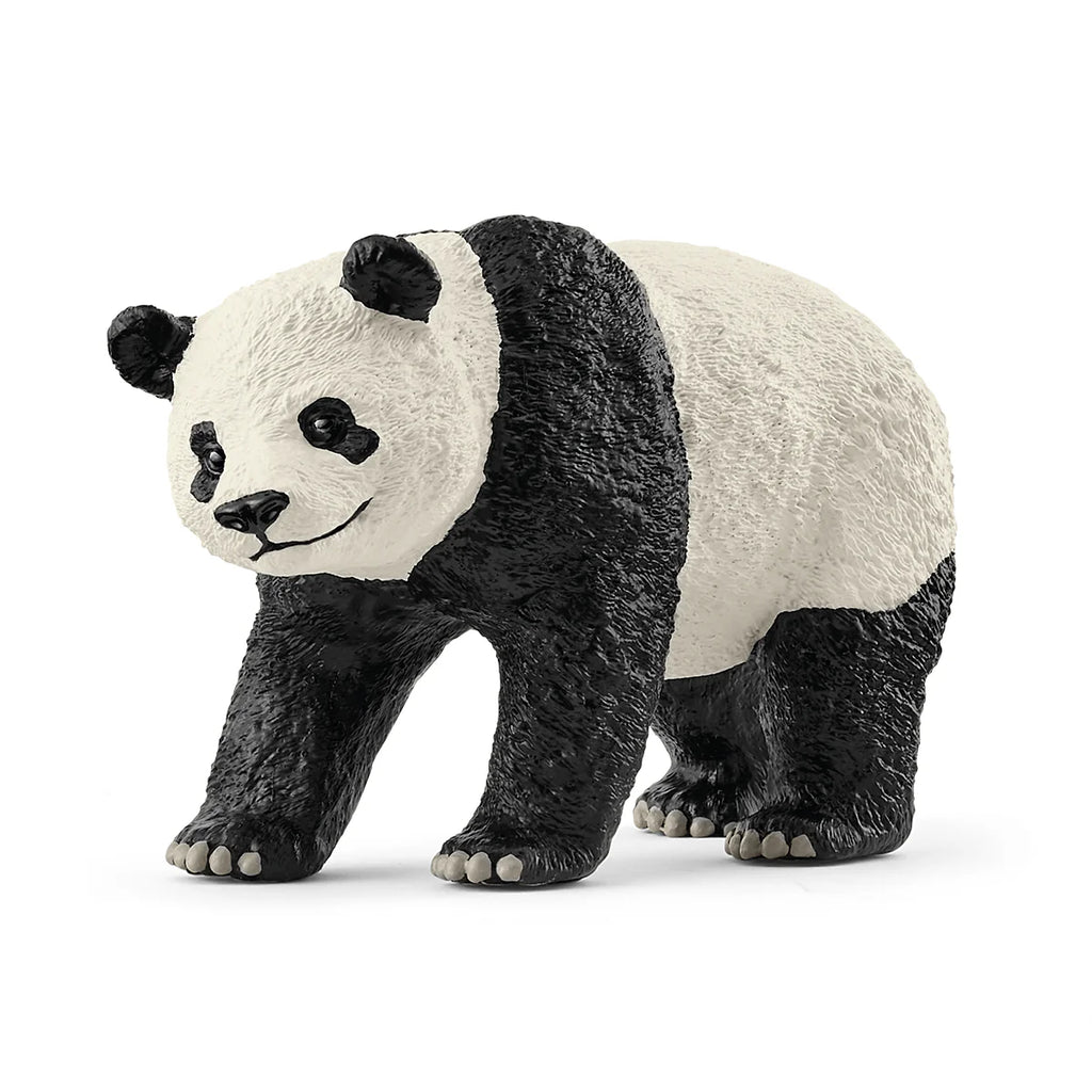 Panda figurine on a white background