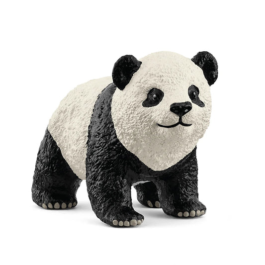 Panda figurine on a white background