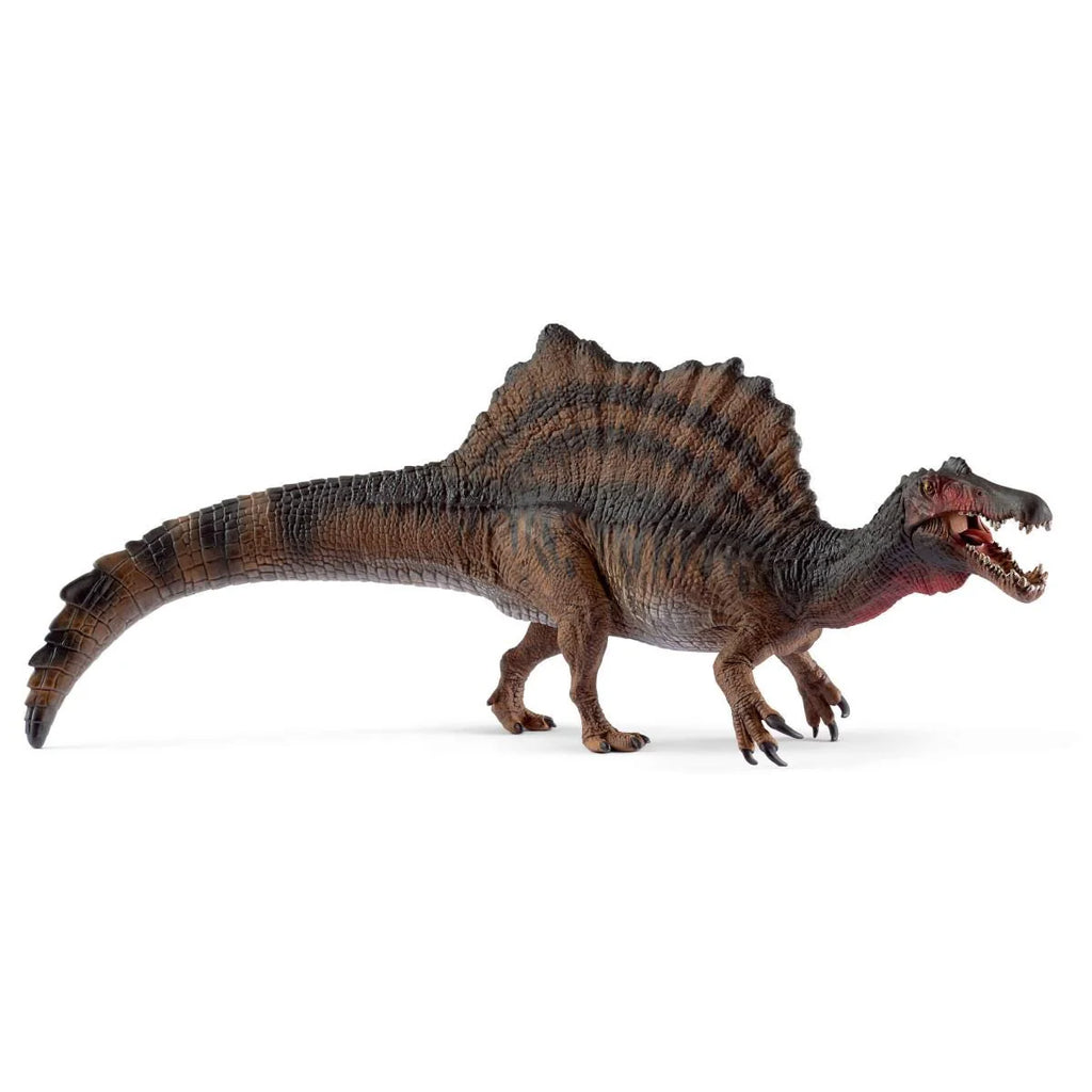 Spinosaurus dinosaur toy figure on a white background