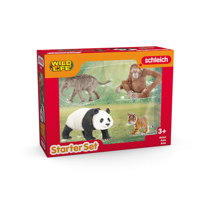 Schleich Wildlife Starter Set packaging with animals on a white background