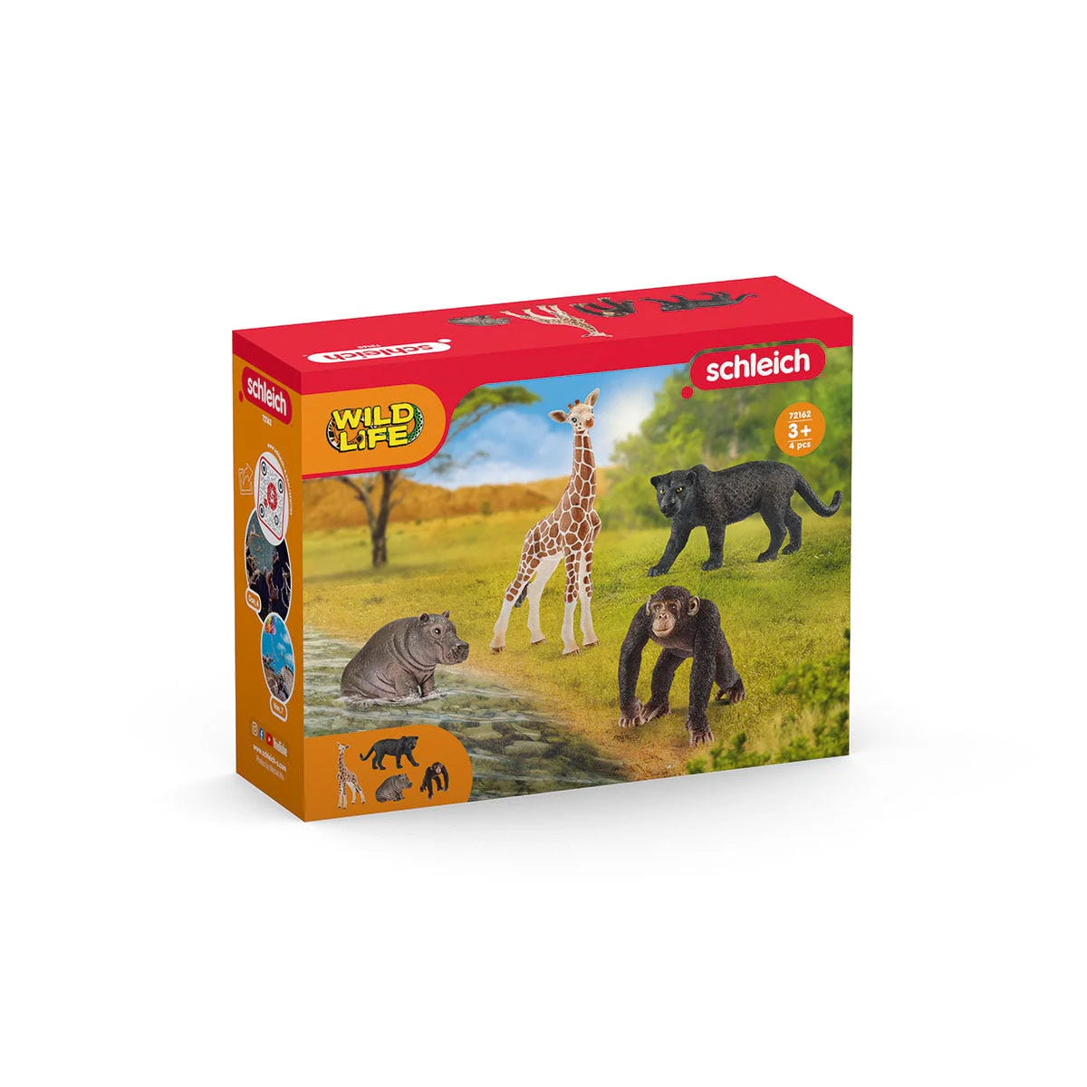 Schleich Wild Life toy set packaging with animals on a white background