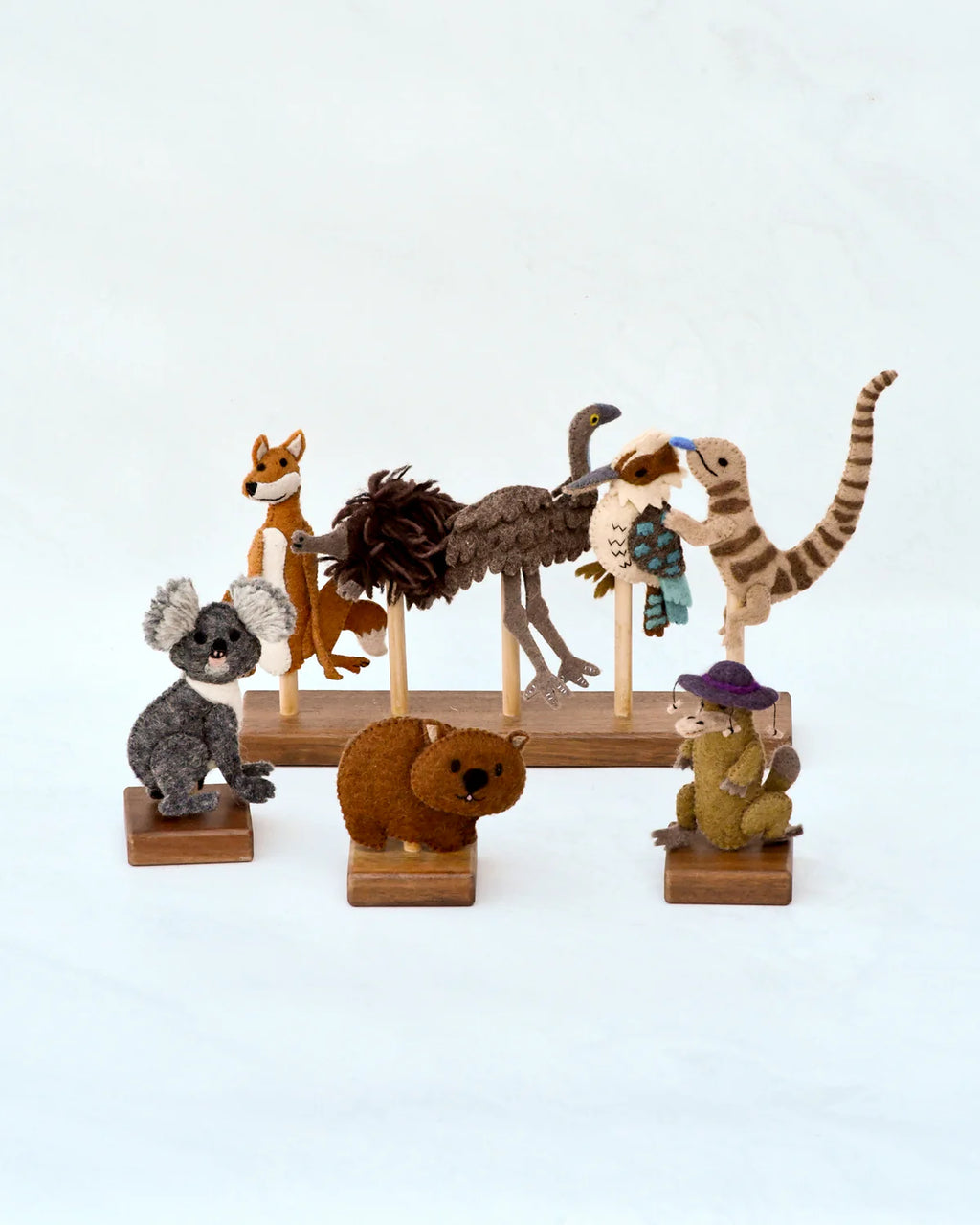 Tara Treasures | Wombat Stew Finger Puppet Set