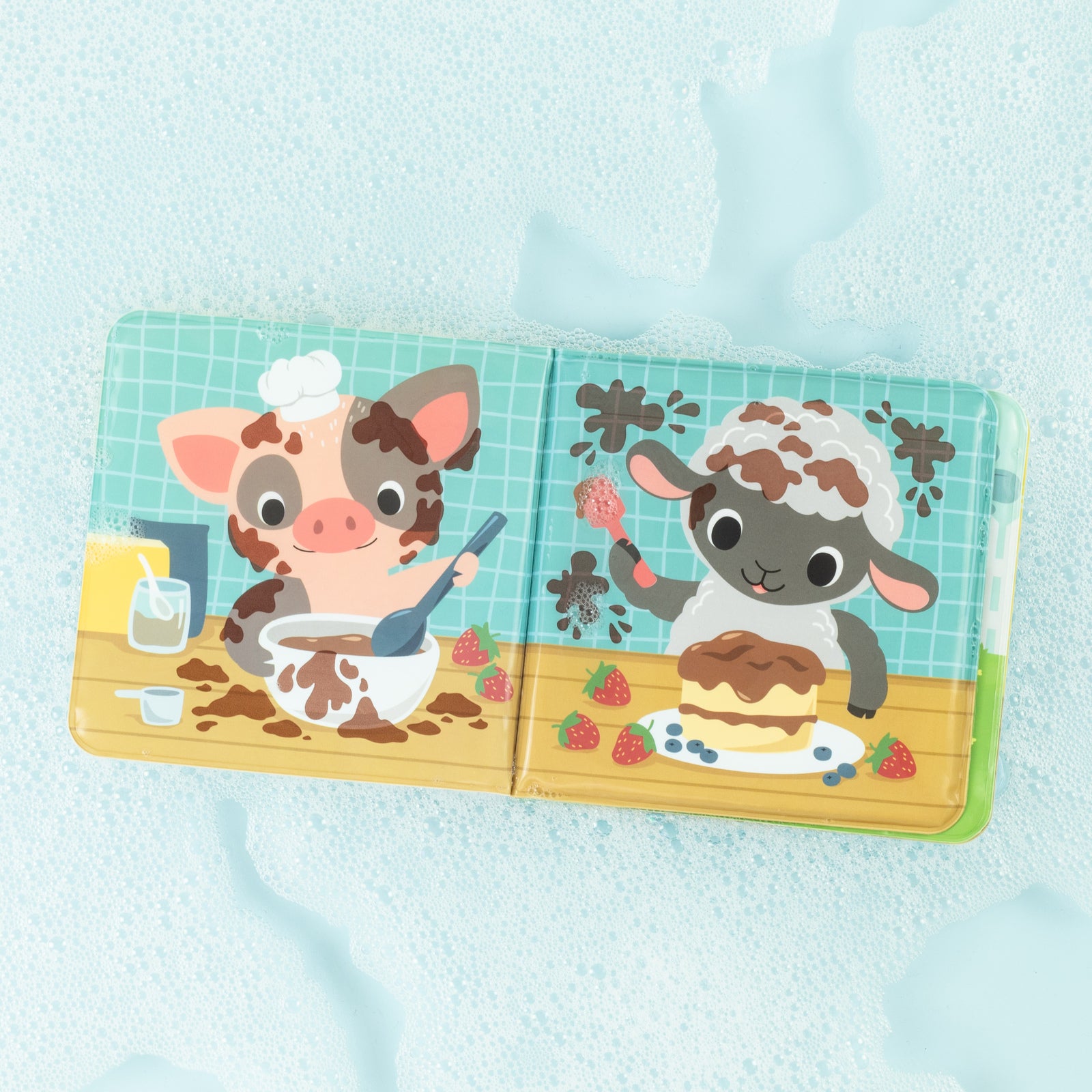 Inside page of Tiger Tribe - Bath Book - Messy Farm
