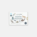 Pack of 'aussie animals' flash cards on a white background