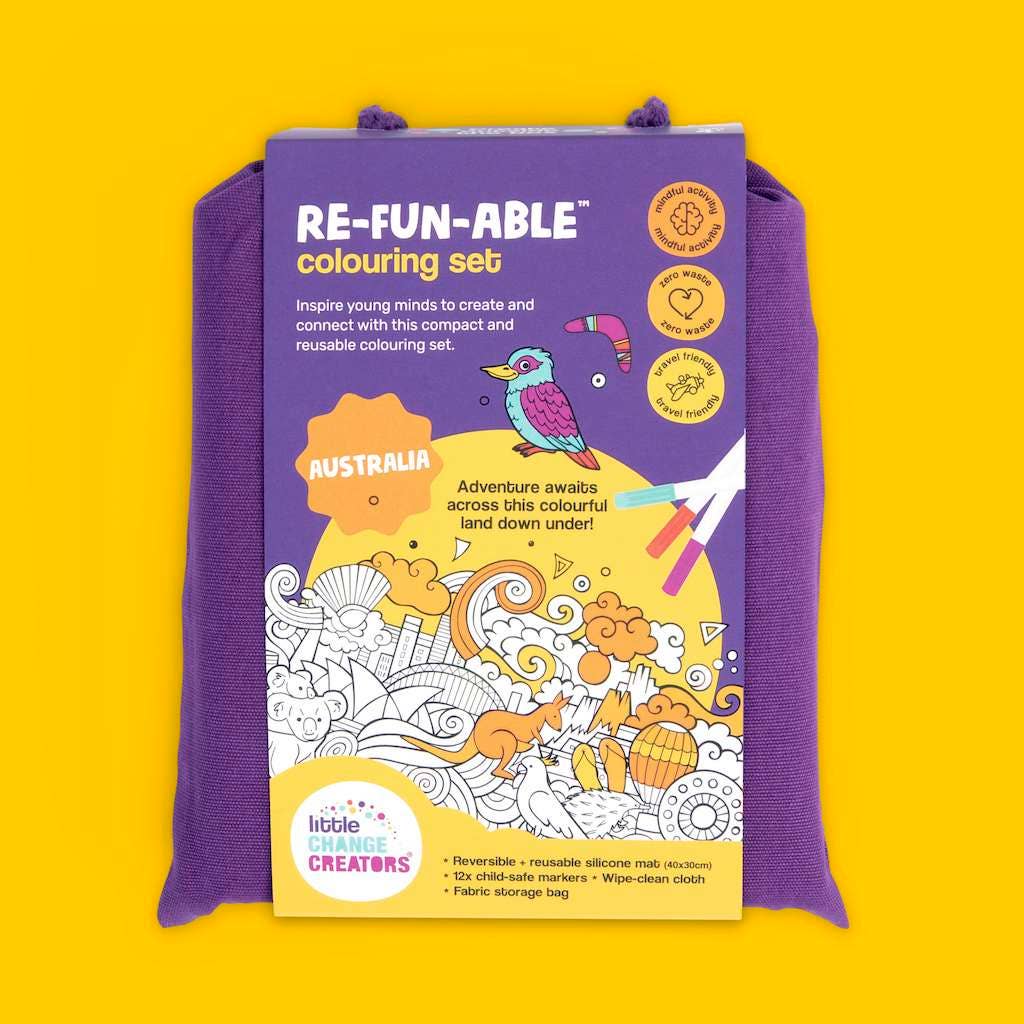 Re-FUN-able™ Reusable Colouring + Doodle Mat